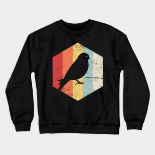 Retro Vintage Parakeet Budgie Bird Icon Crewneck Sweatshirt